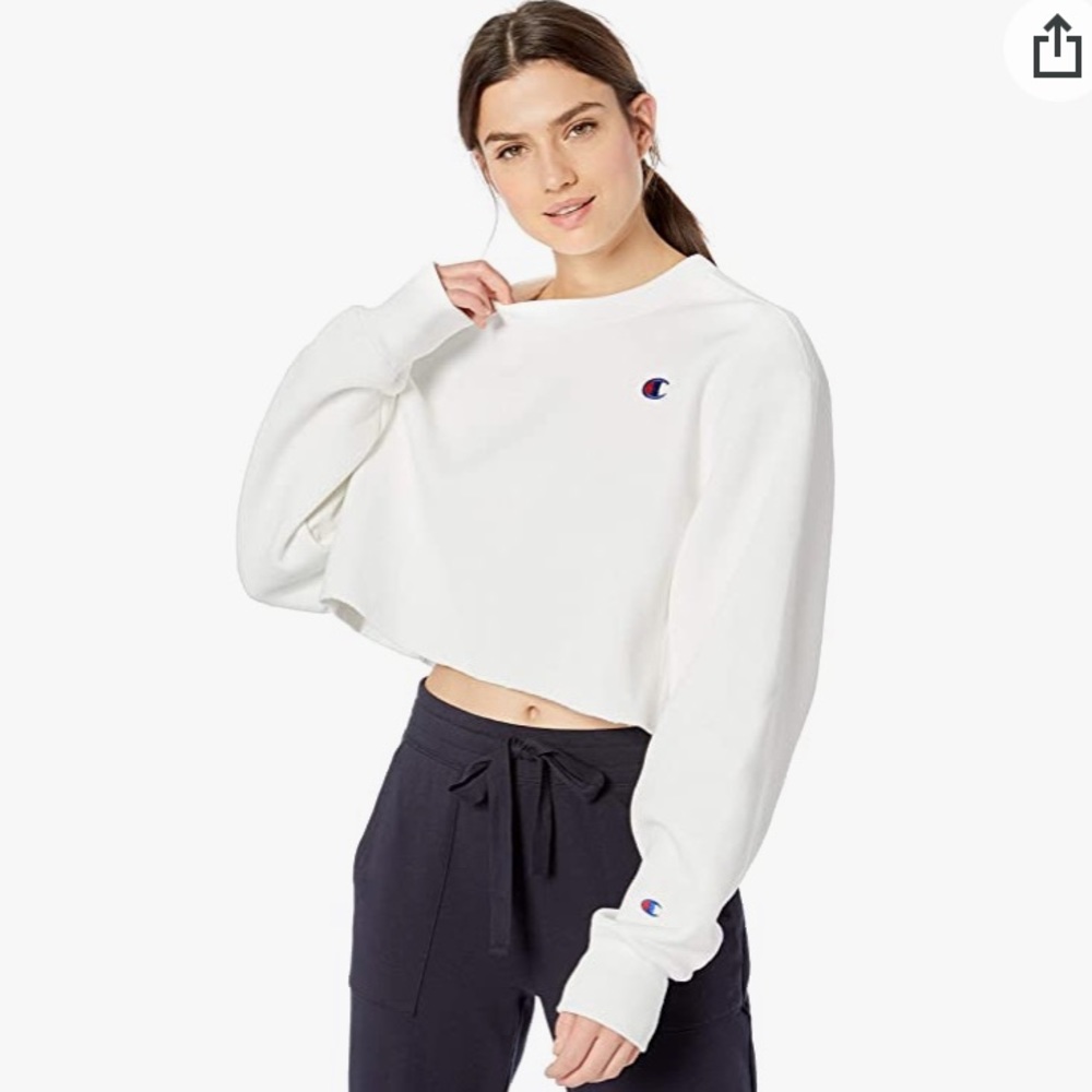 Champion Women's Reverse Weave Cut Off Crew